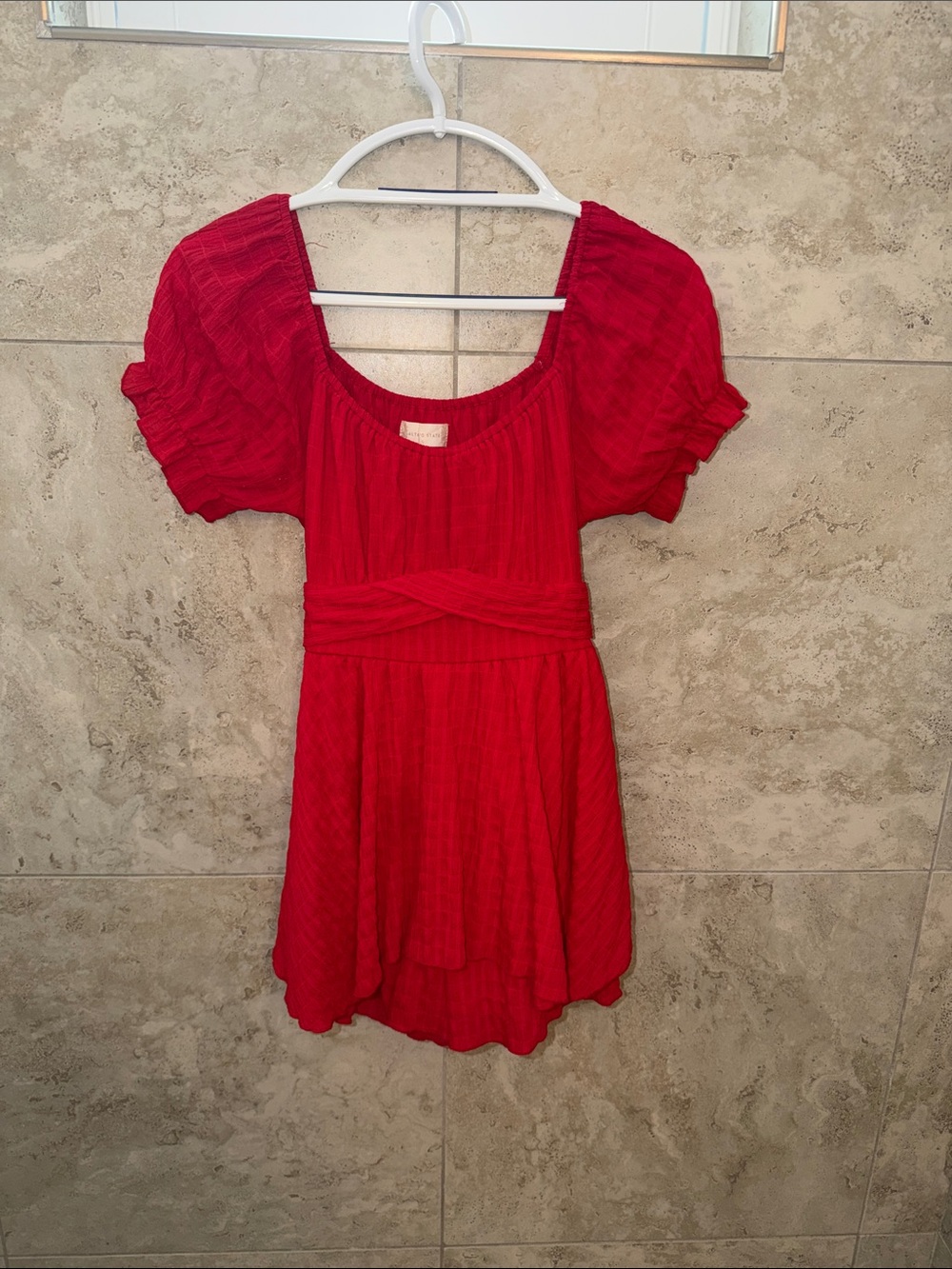 Altar'd State Red Short Sleeve Romper